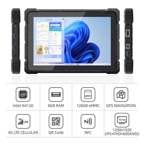 HIGOLEPC F7G 10.1" Rugged Tablet