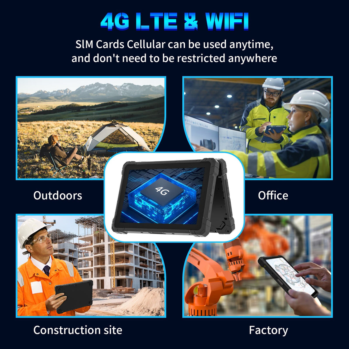 HIGOLEPC F7G 10.1" Rugged Tablet